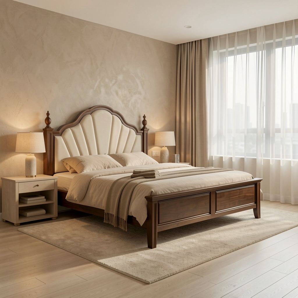 Brown Bed · Edition 2 in tonal taupe cocoon