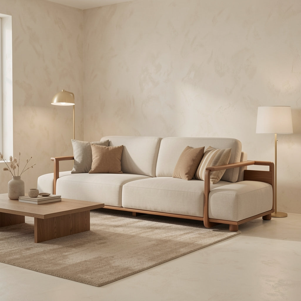 Light Colored Sofa · Edition 1 in tonal taupe cocoon