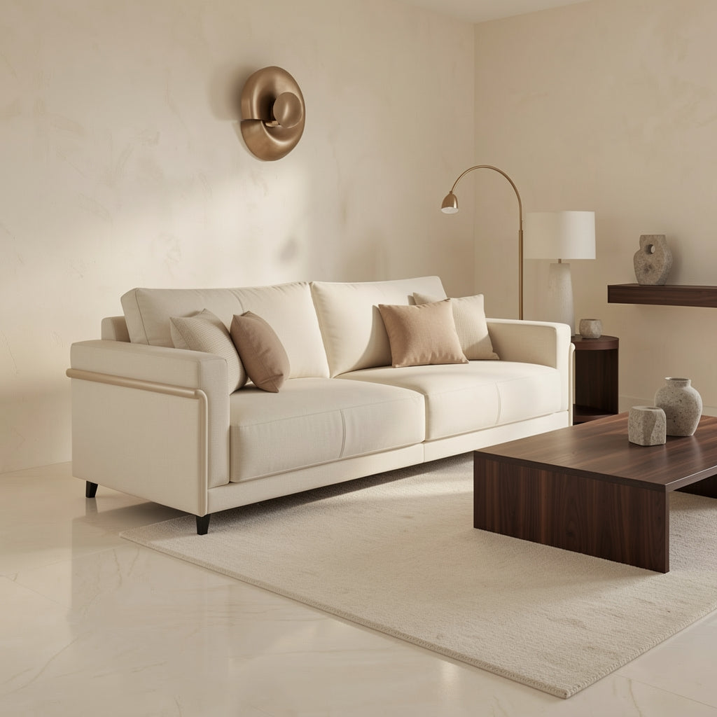 Contemporary Sofa in marble bronze