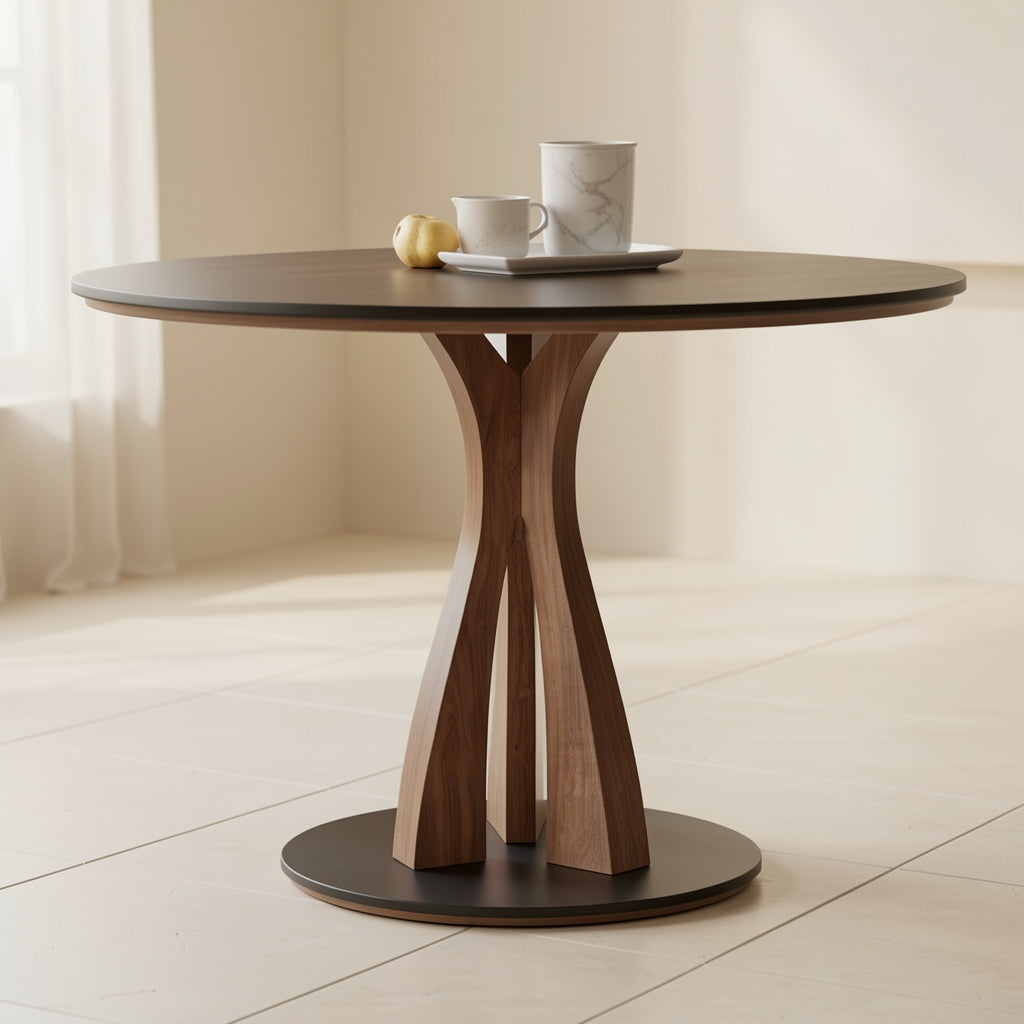 Round Black Dining Table · Edition 1 in low