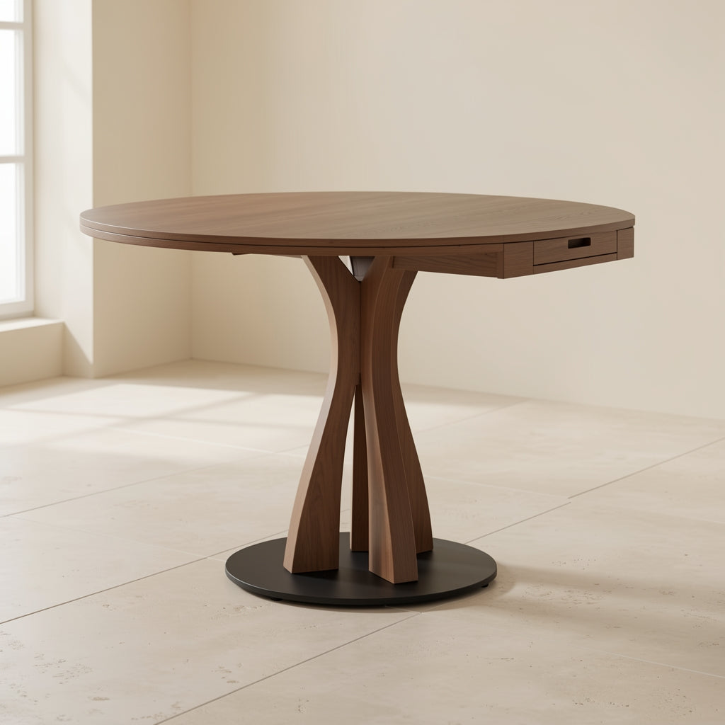 Round Black Dining Table · Edition 1 in right