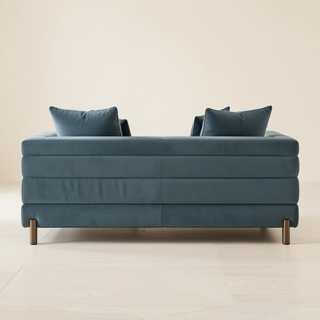 Blue Sofa in back