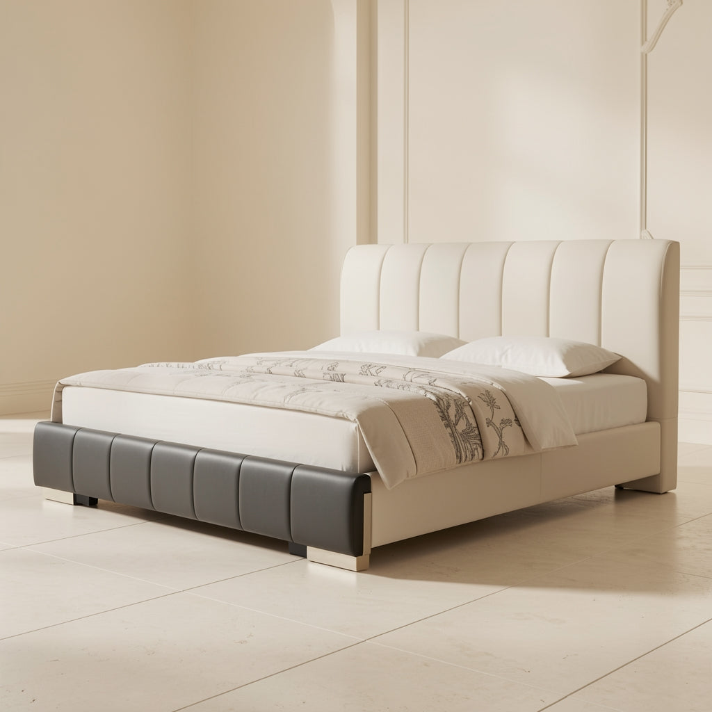 Black Tufted Bed · Edition 4 in left