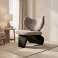 Curved Accent Chair · Edition 3 in home staged