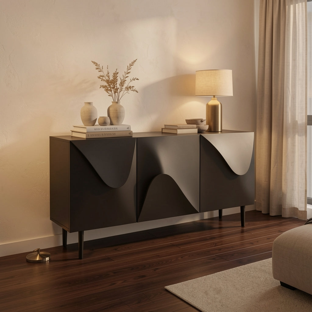 Black Cabinet · Edition 1 in warm evening walnut