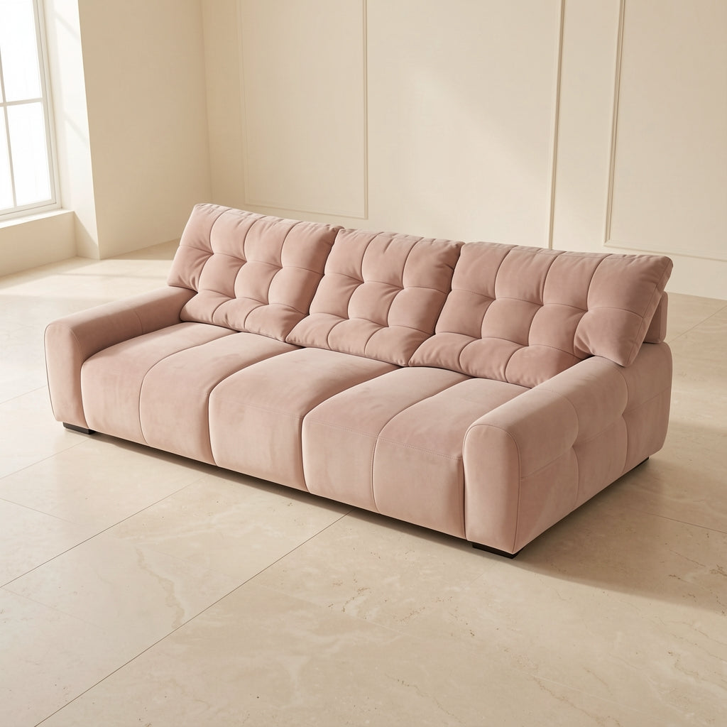 Pink Sofa in elevated