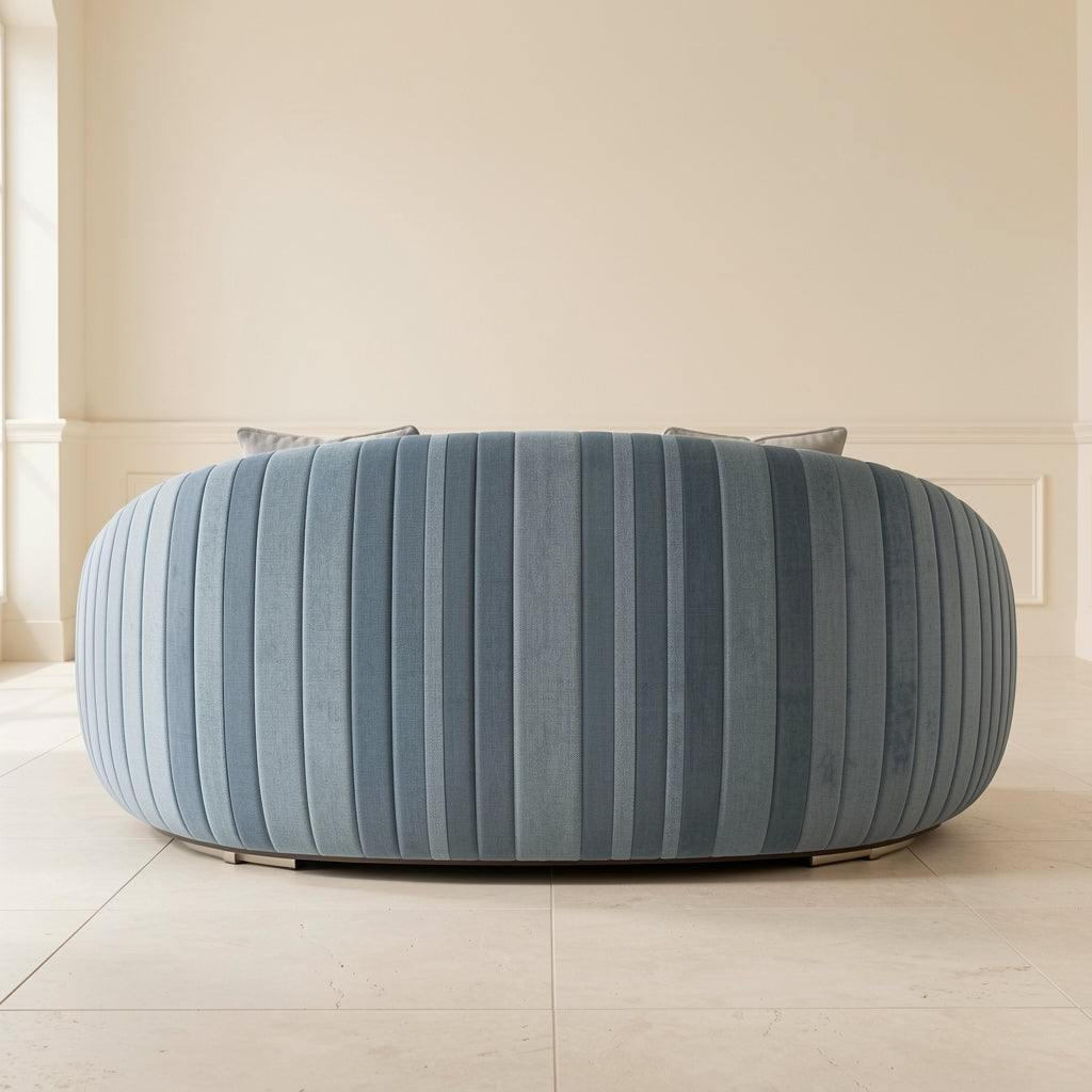 Striped Sofa in back