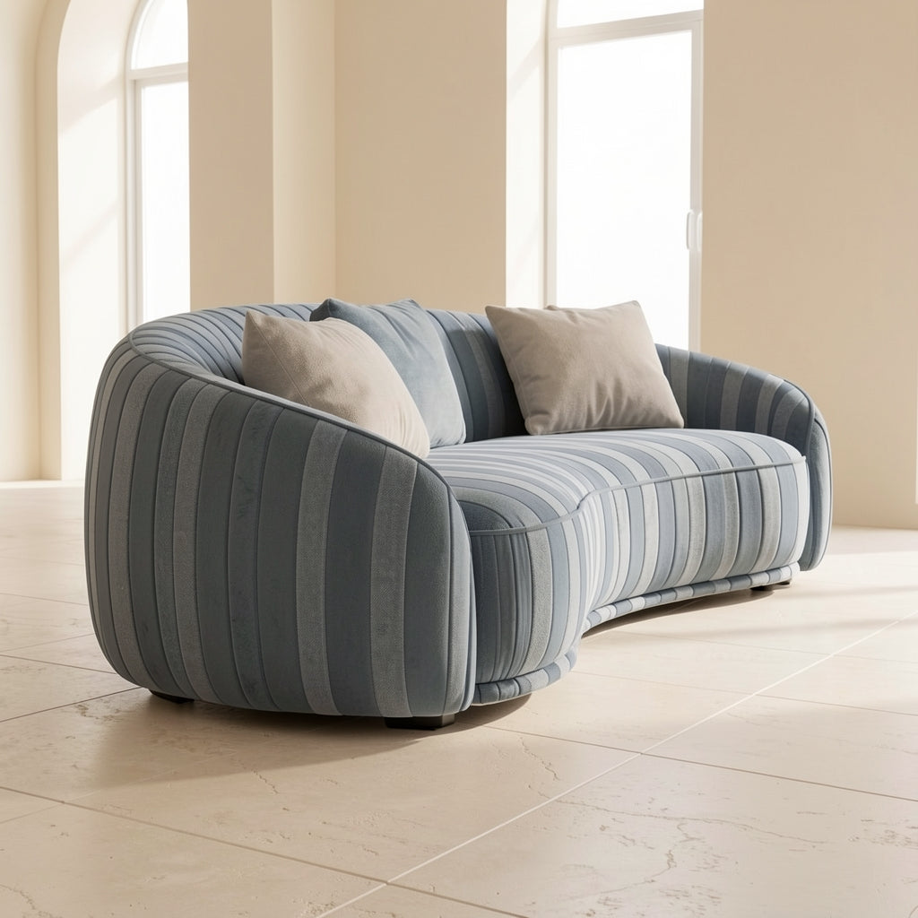 Striped Sofa in left