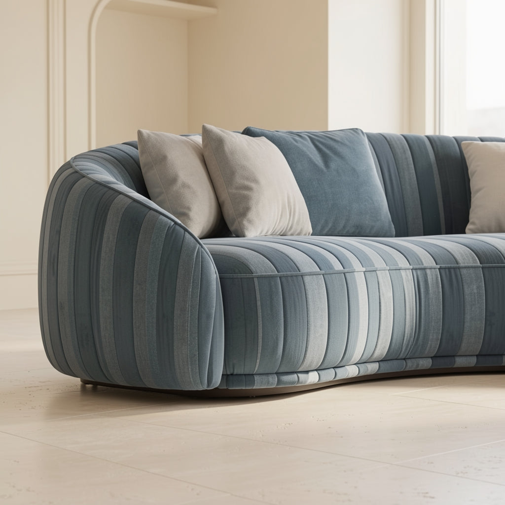 Striped Sofa in low