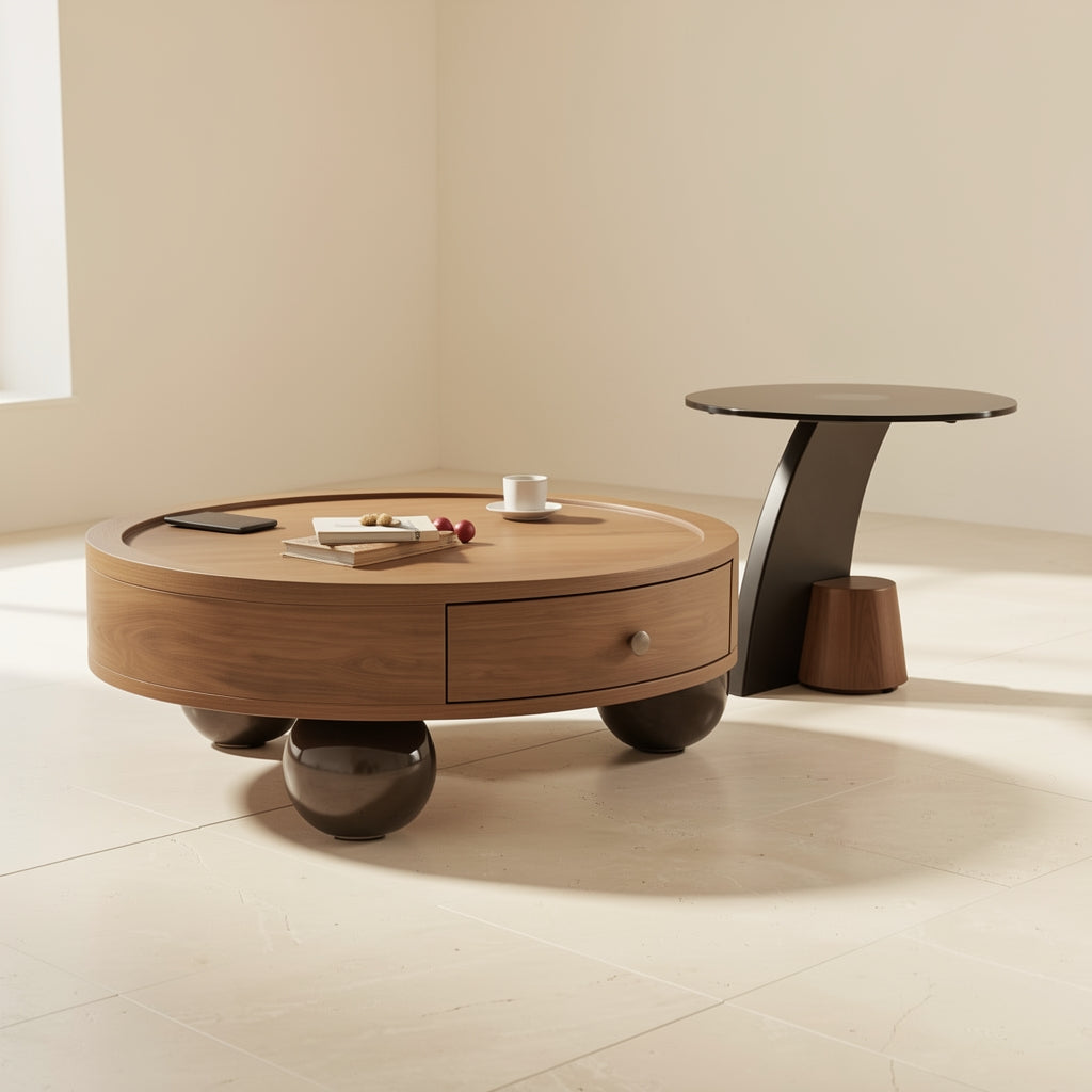 Round Coffee Table · Edition 8 in left