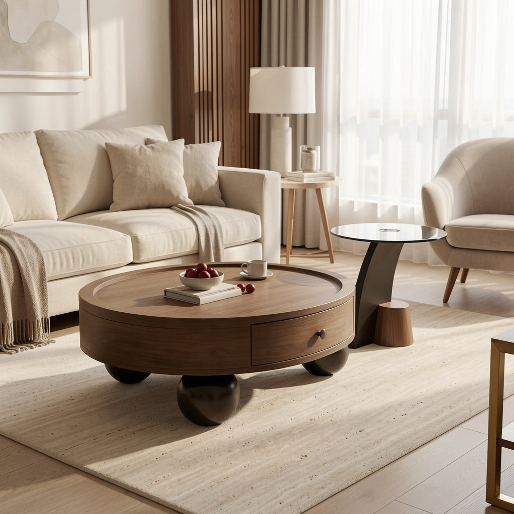 Round Coffee Table · Edition 8 in home staged