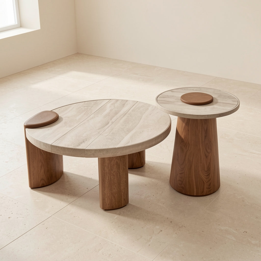 Round Coffee Table · Edition 9 in elevated