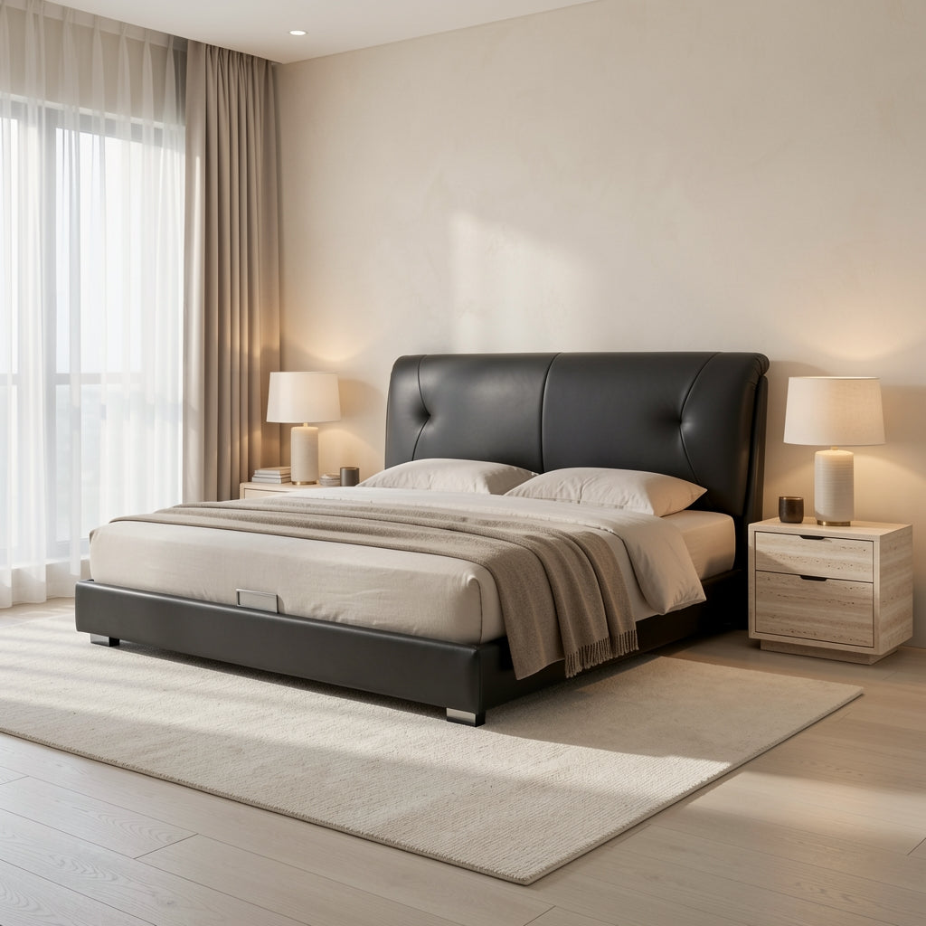 Black Bed · Edition 3 in home staged