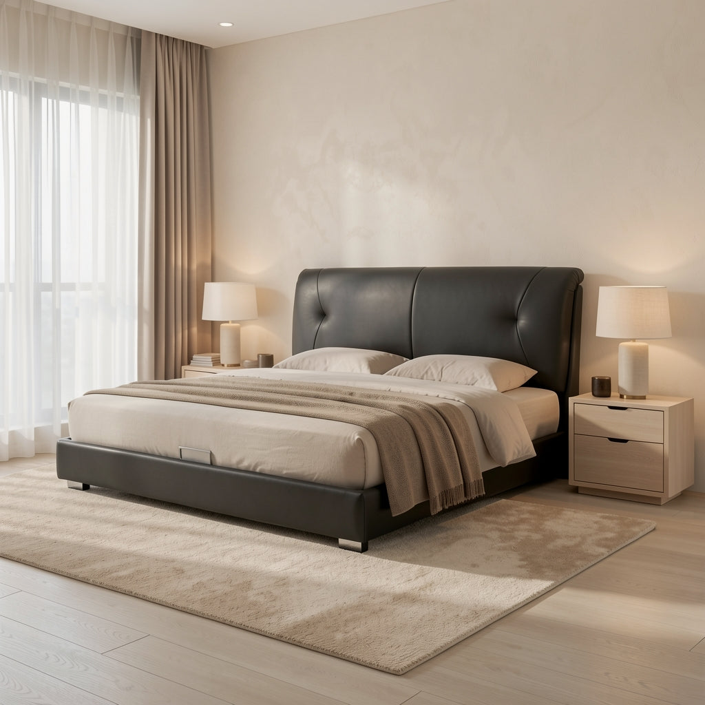 Black Bed · Edition 3 in tonal taupe cocoon