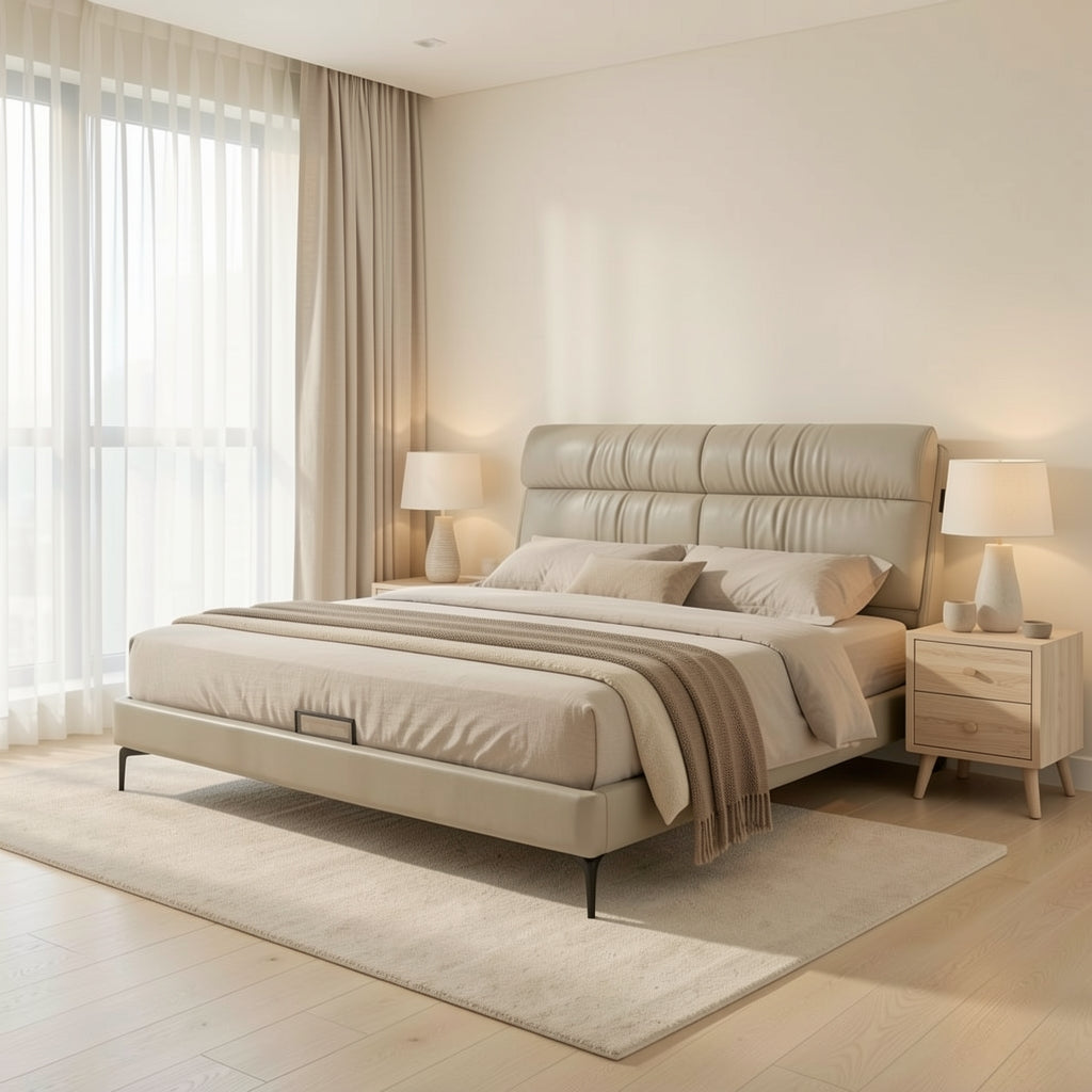 Light Bed in soft oak daylight