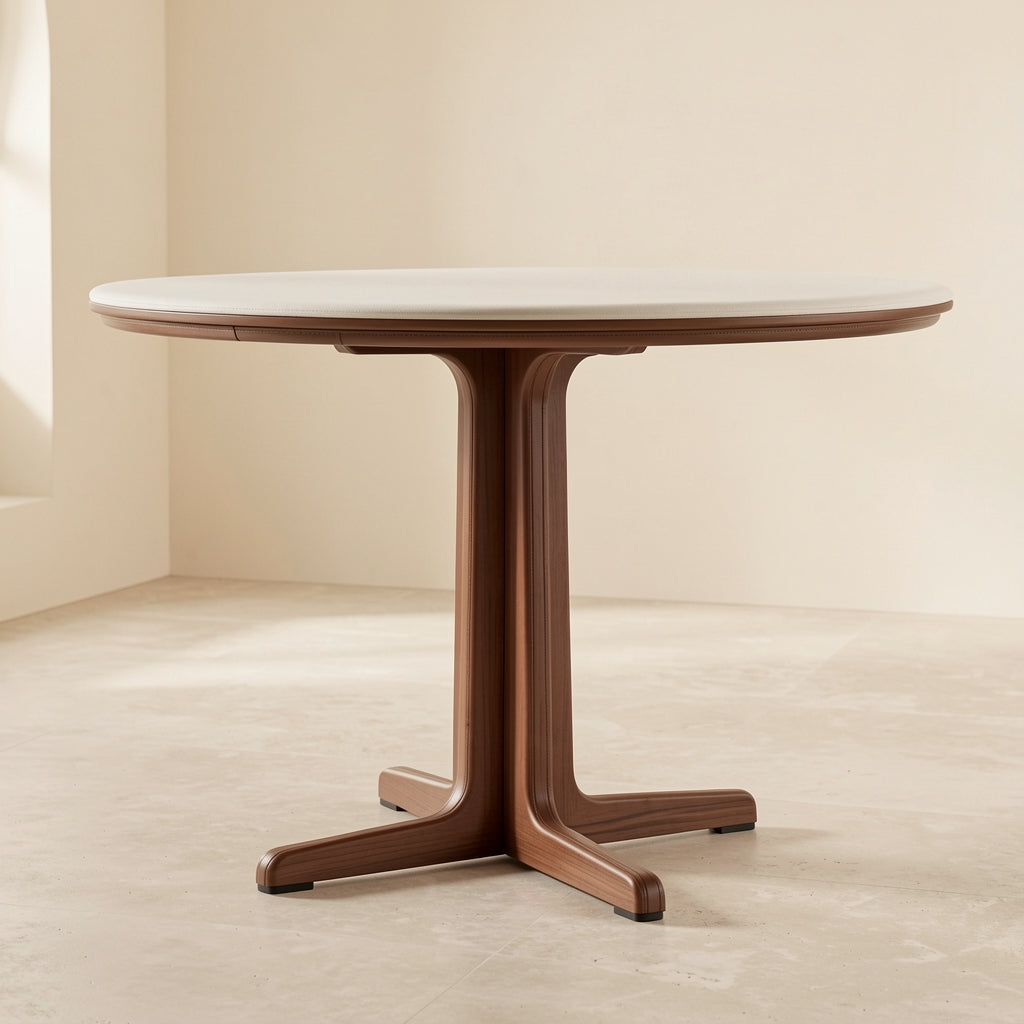 White Round Dining Table · Edition 4 in left
