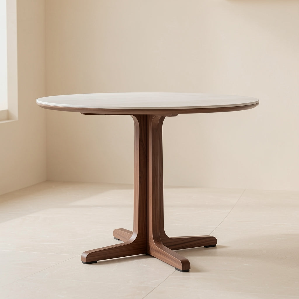 White Round Dining Table · Edition 4 in right