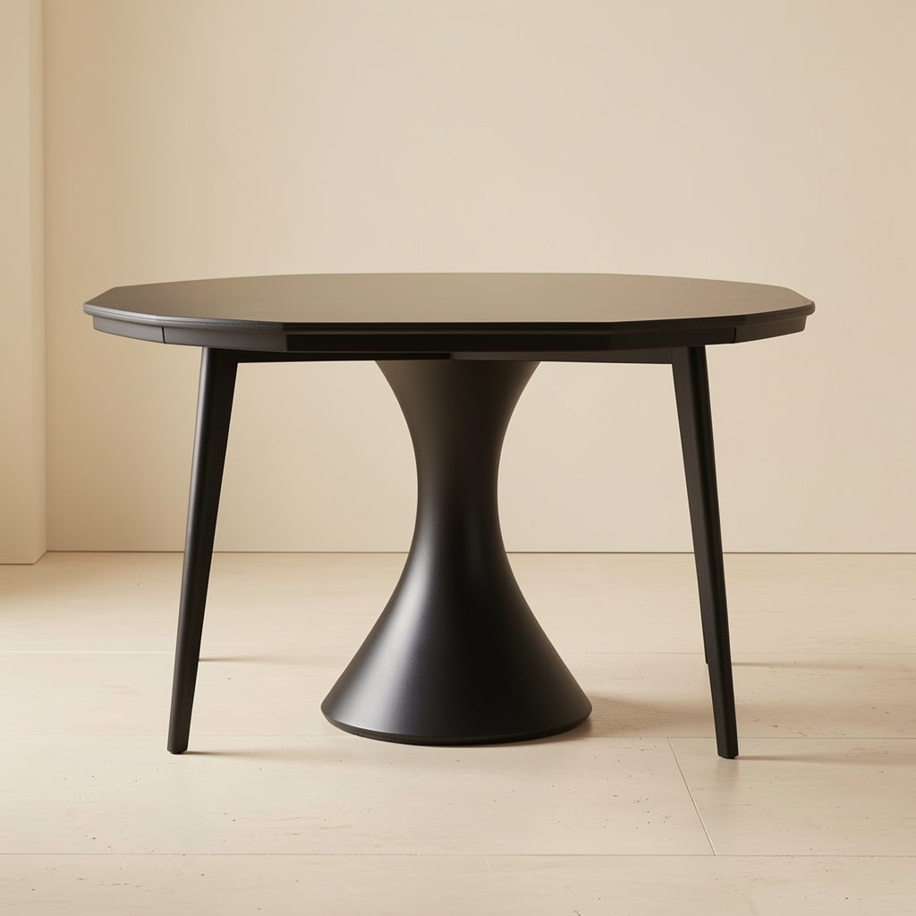 Simple Round Dining Table in back