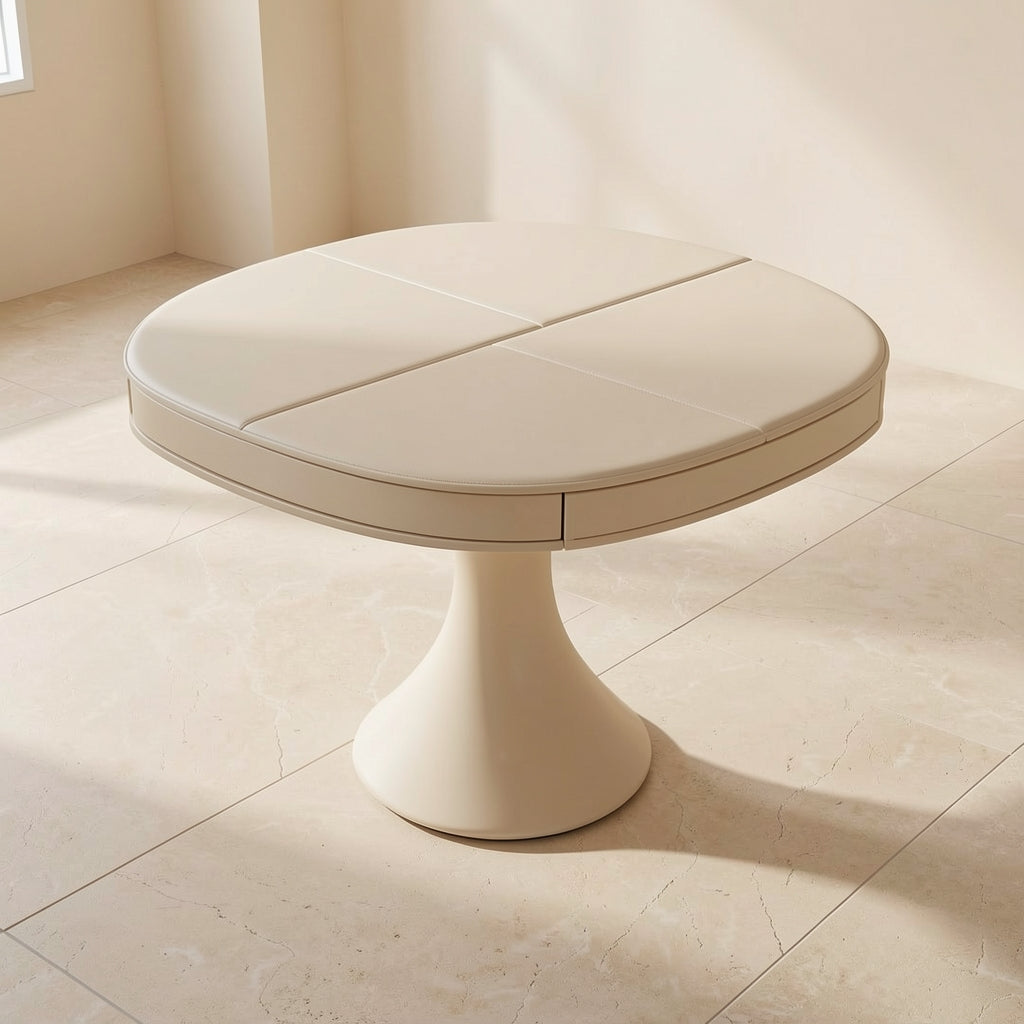 Simple Round Dining Table in elevated
