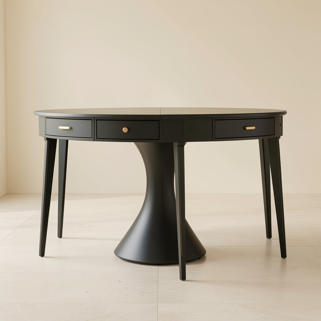 Simple Round Dining Table in left