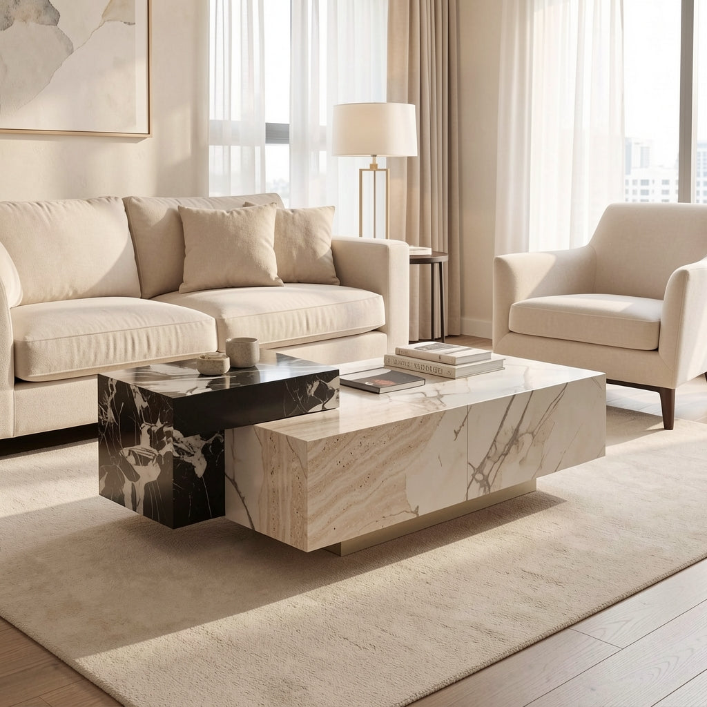Rectangular Coffee Table · Edition 4 in home staged