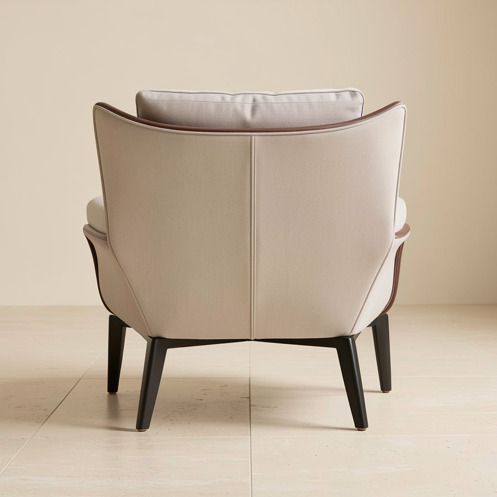 Gray Accent Chair in back