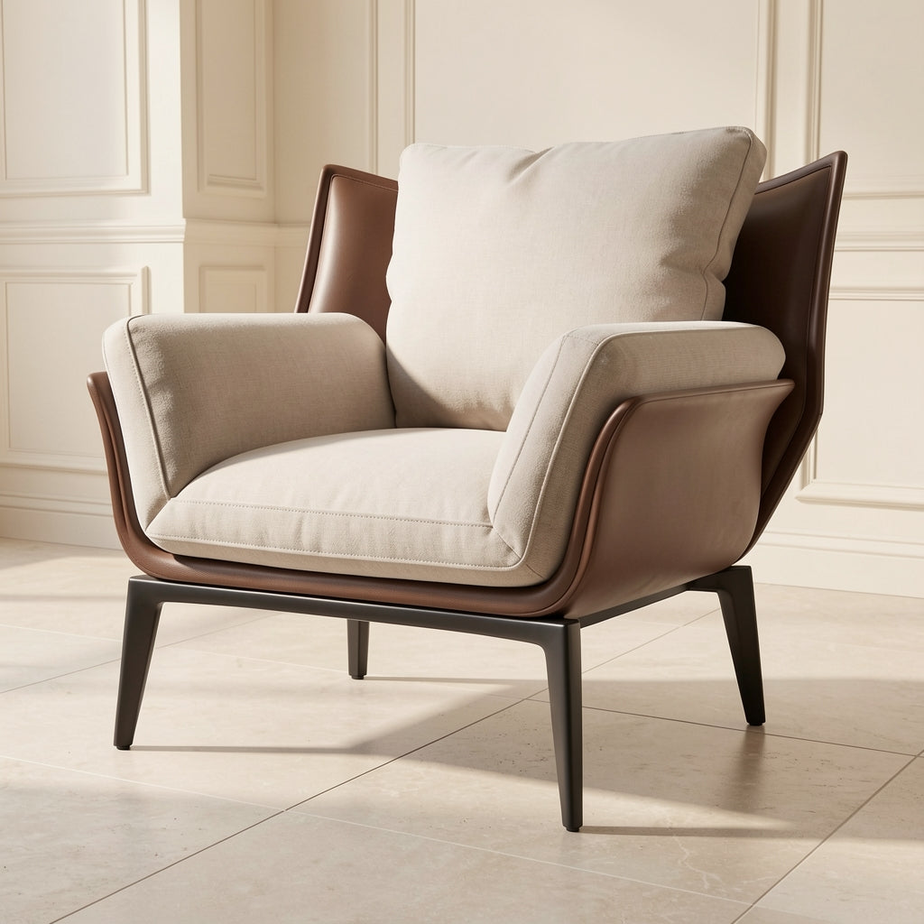 Gray Accent Chair in low