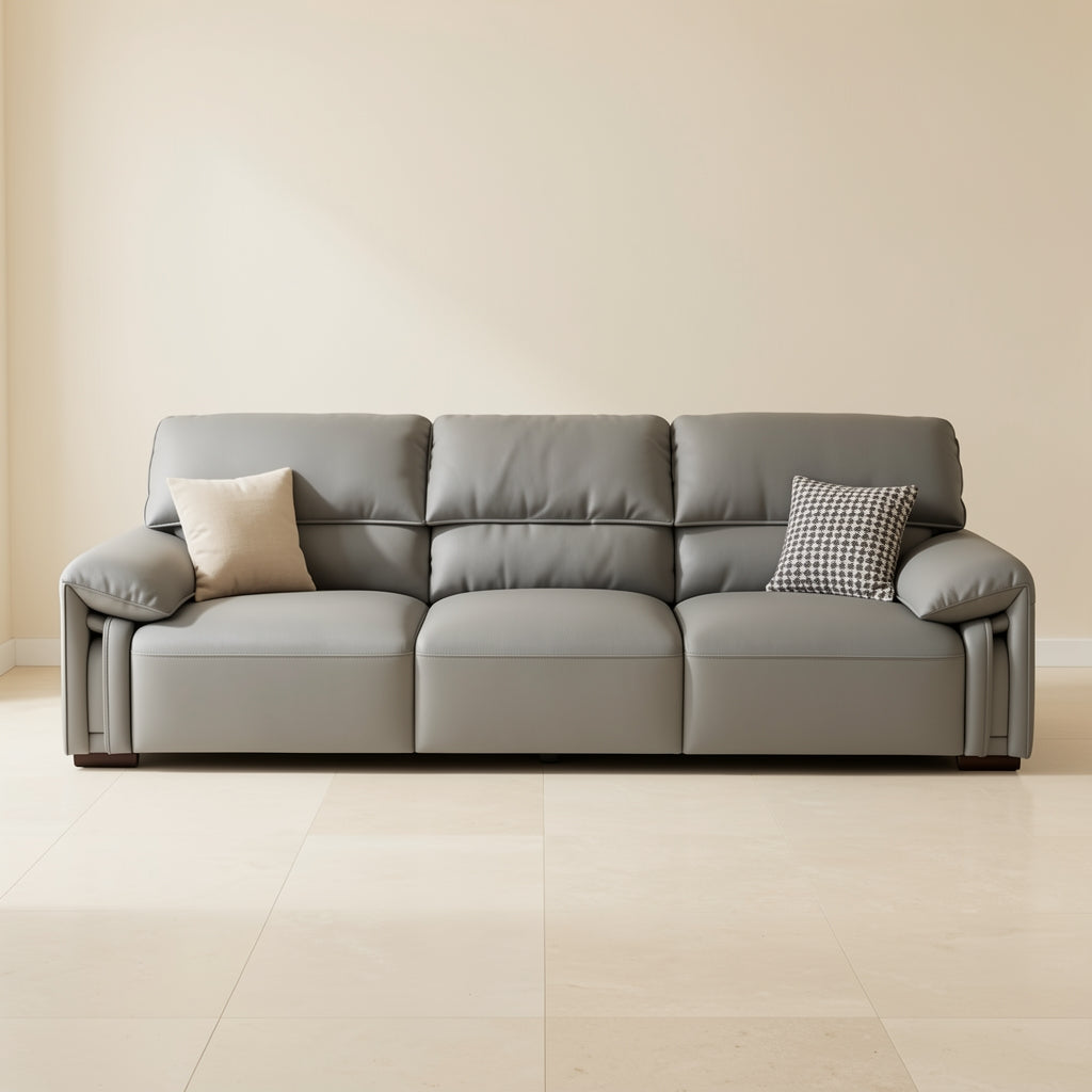Gray Chaise Lounge Sofa in front