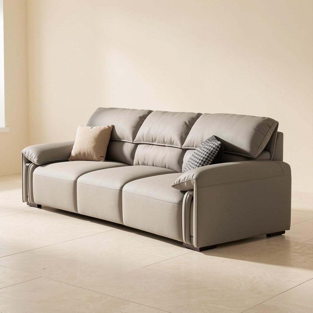 Gray Chaise Lounge Sofa in left