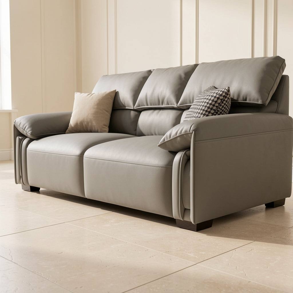 Gray Chaise Lounge Sofa in low