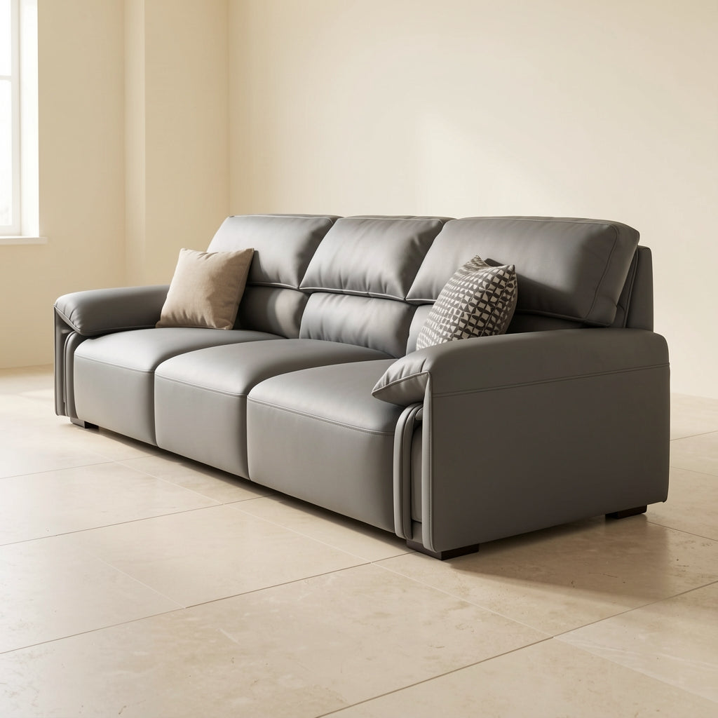 Gray Chaise Lounge Sofa in right